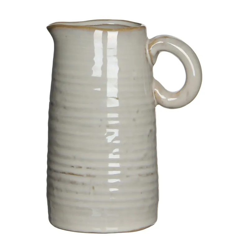 Dostępne od ręki Wazon ceramiczny/dzbanek June Cream, 17 cm Bonami