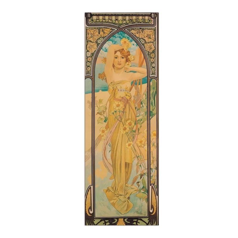 Kup teraz Obraz Alfons Mucha - Dzień, 30x90 cm Bonami