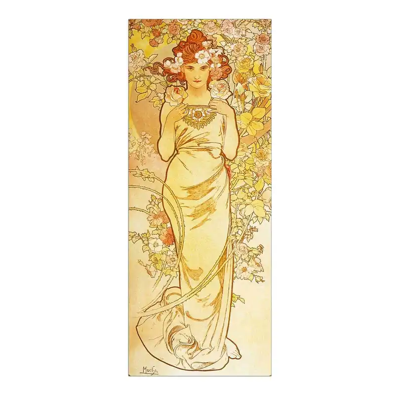 Zamów dziś Obraz Alfons Mucha - Rose, 30x75 cm Bonami