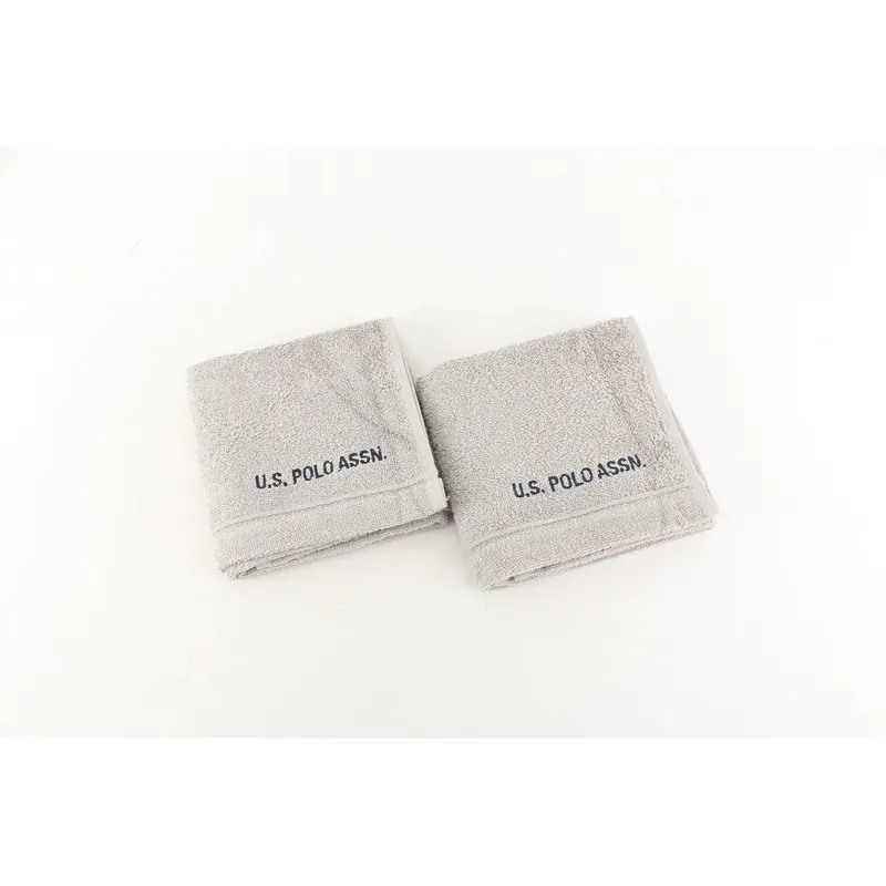 Zamów teraz Komplet 2 ręczników Towel US Polo Wash Grey, 30x50 cm Bonami