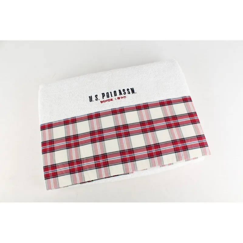 Ręcznik US Polo Bath White Check, 75x150 cm Bonami Do wyczerpania zapasów