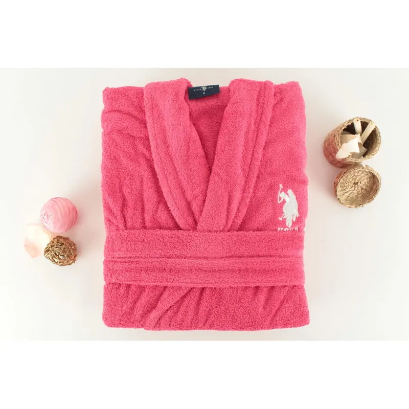 Bezpieczna płatność Szlafrok damski US Polo Pink, XL Bonami