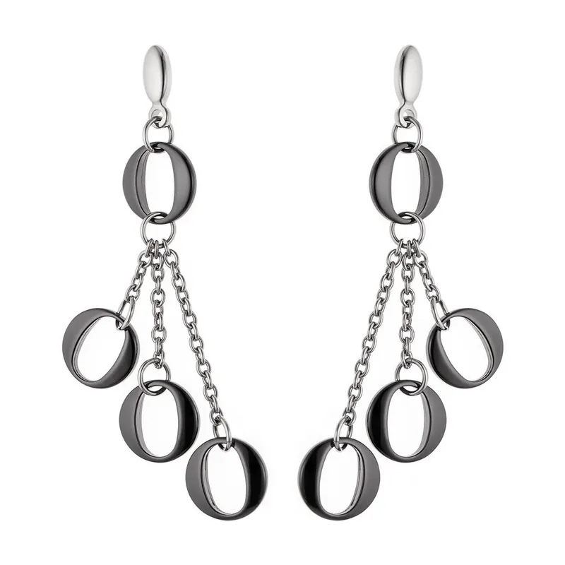 Oferta Kolczyki Gourmette Style Black Pure, 6.5 cm Bonami