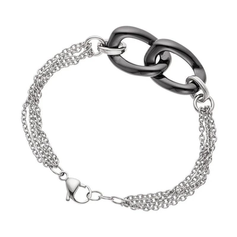 Bransoletka Ceramic Double Steel Black Bonami Sprawdź teraz