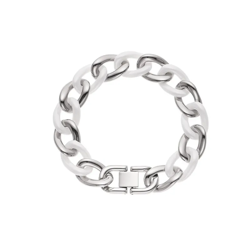 Bransoletka Gourmette Style White Pure Steel Bonami Bestseller