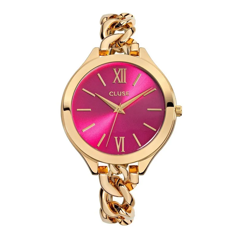 Rabat Zegarek damski Aubade Gold/Cerise, 40 mm Bonami