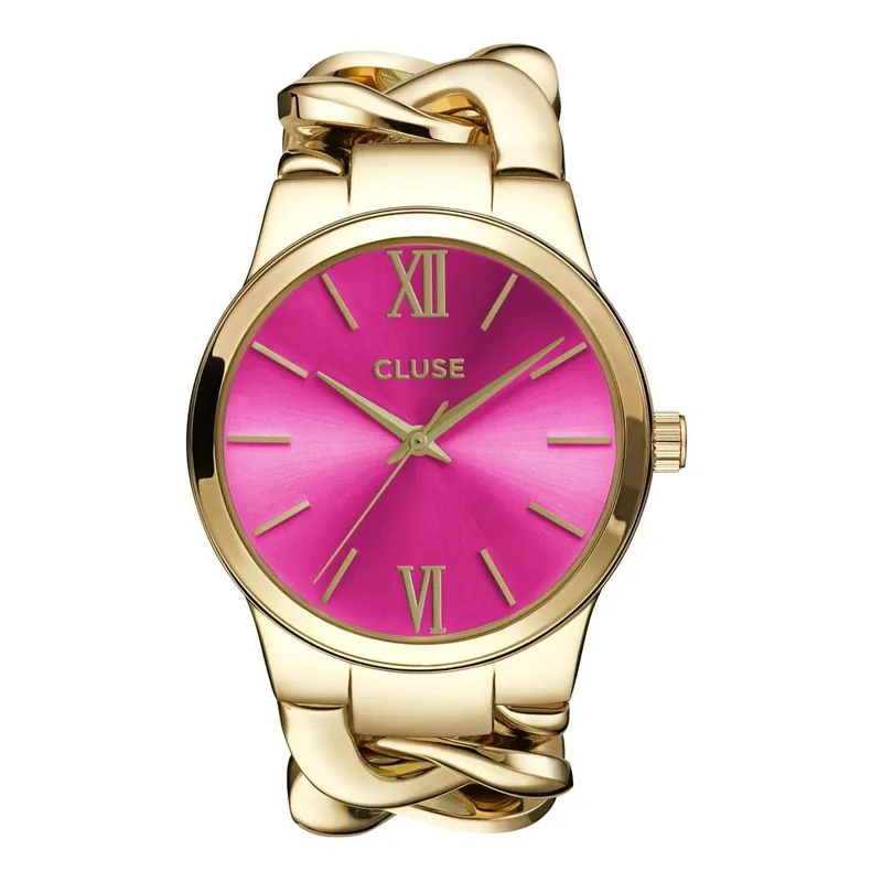 Zegarek damski Elegante Gold/Cerise, 38 mm Bonami Dostępne od ręki
