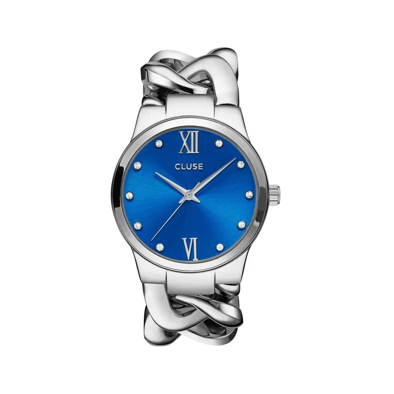 Zegarek damski Elegante Stones Silver/Blue Lagoon, 38 mm Bonami Popularny