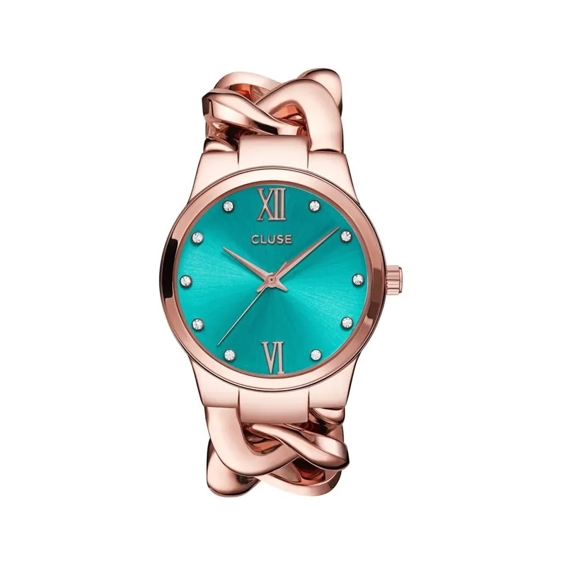 Tylko do końca tygodnia Zegarek damski Elegante Stones Rose Gold/Mint, 38 mm Bonami