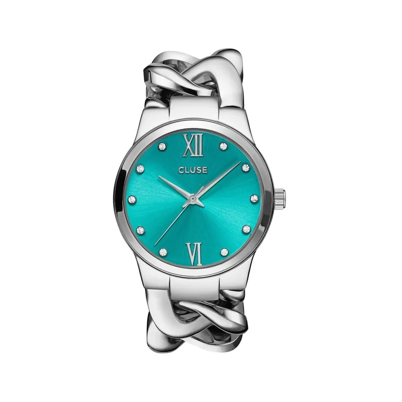Zegarek damski Elegante Stones Silver/Mint, 38 mm Bonami Tylko do końca tygodnia