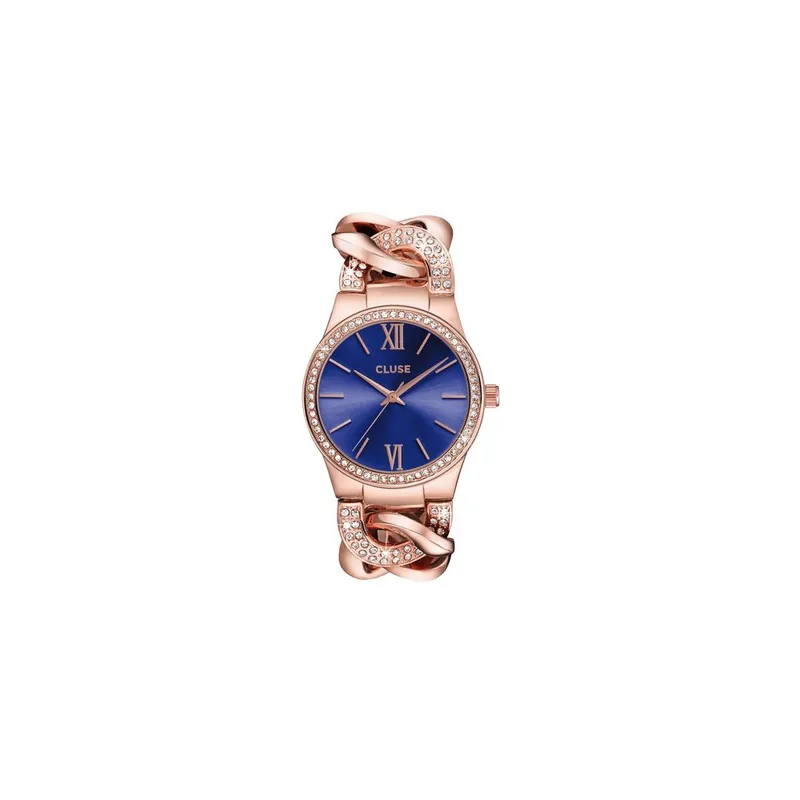 Ograniczona ilość Zegarek damski Brillante Rose Gold/Royal Blue, 38 mm Bonami