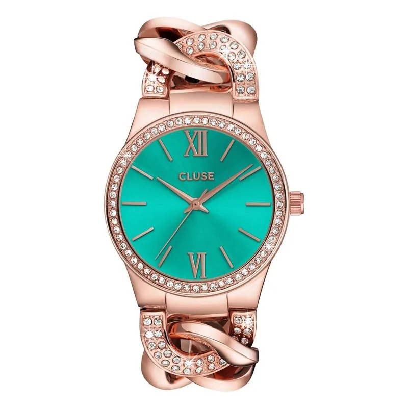 Zegarek damski Brillante Rose Gold/Mint, 38 mm Bonami Oferta czasowa