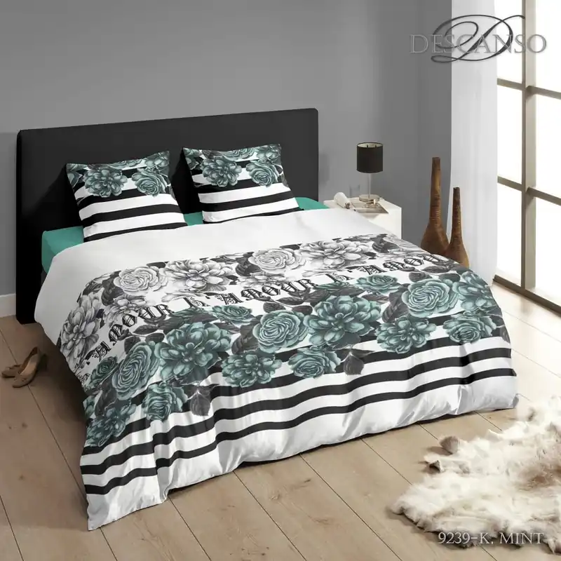 Premium Pościel Descanso Mint, 140x200 cm Bonami