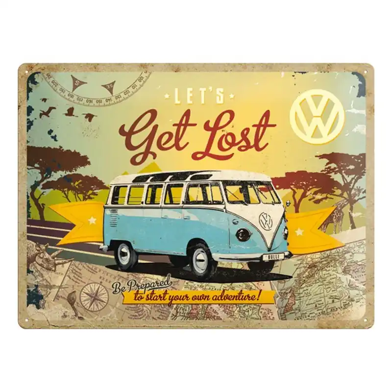 Premium Blaszana tablica Get Lost, 30x40 cm Bonami