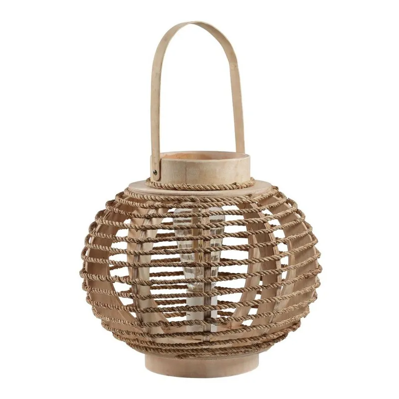 Tylko do końca tygodnia Lampa stołowa Lampion Natural, 31,5x39 cm Bonami