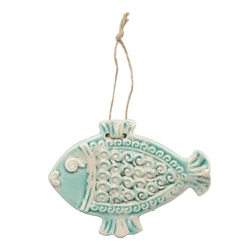Dekoracja wisząca Fish Poiss Green, 20x15x1 cm Bonami Nowość