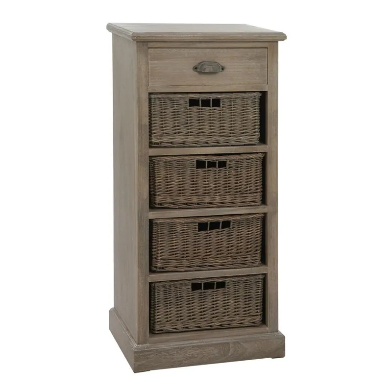 Szafka stojąca Baskets Grey, 49x33x107 cm Bonami Popularny