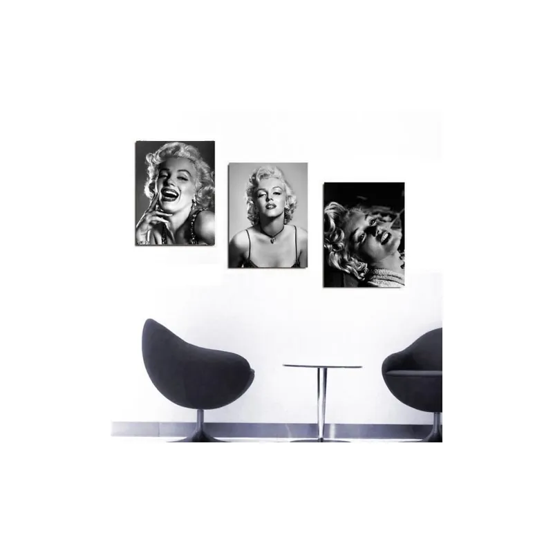 Hit cenowy Trzyczęściowy obraz Marilyn, 45x90 cm Bonami
