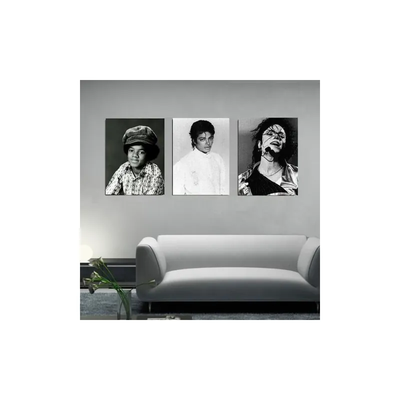 Do wyczerpania zapasów Trzyczęściowy obraz Michael Jackson, 45x90 cm Bonami