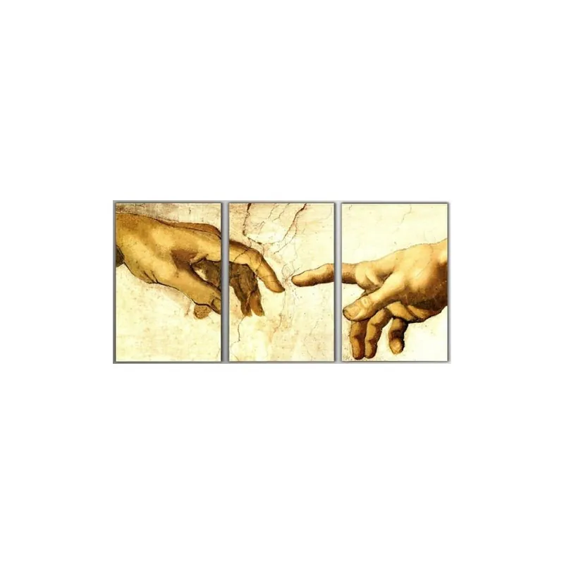Trzyczęściowy obraz Hands, 45x90 cm Bonami Szybka dostawa