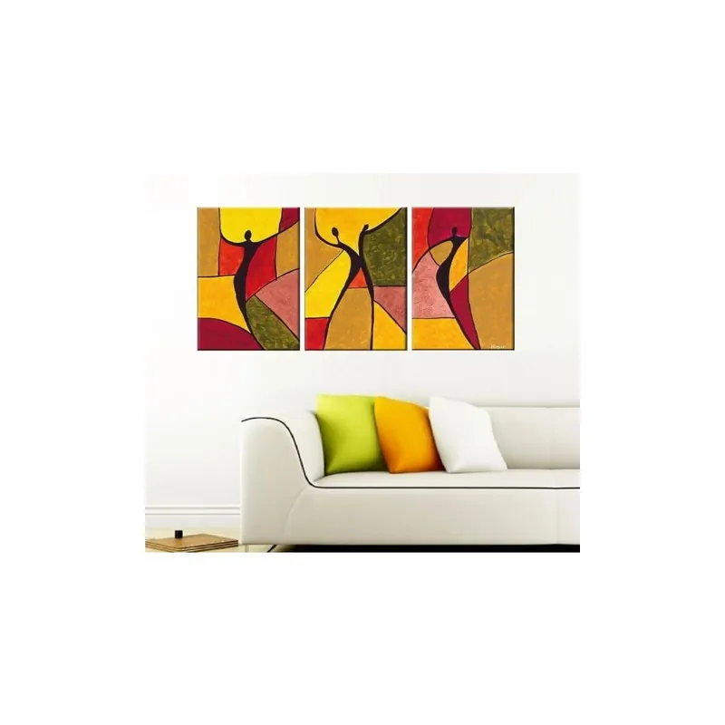 Ograniczona ilość Trzyczęściowy obraz Geometry Art, 45x90 cm Bonami