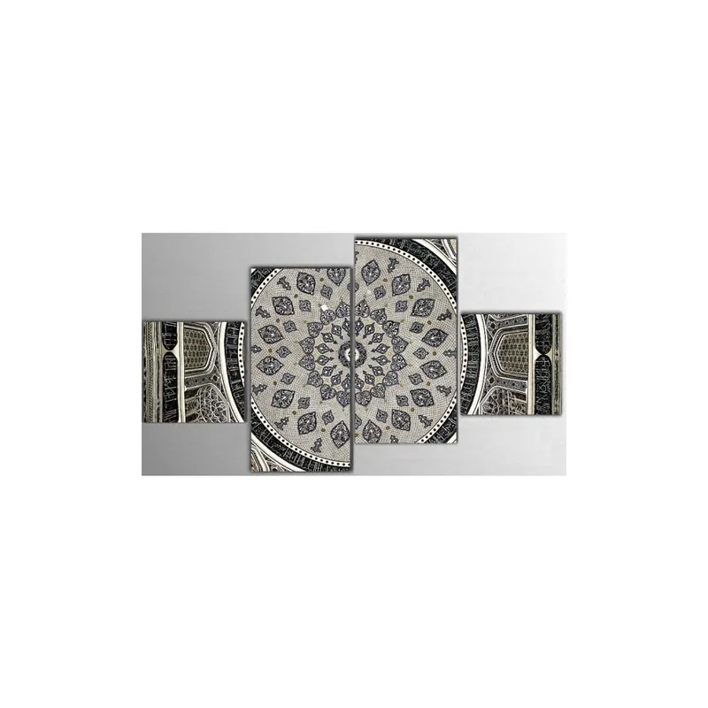 Czteroczęściowy obraz Ornament, 50x100 cm Bonami Oferta