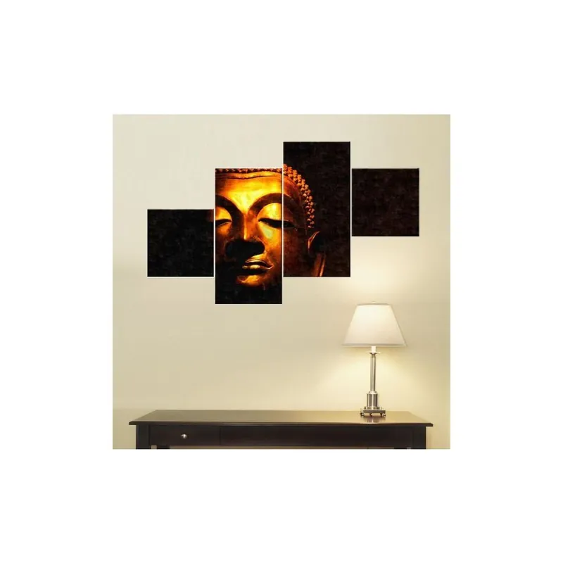 Czteroczęściowy obraz Gold Statue, 50x100 cm Bonami Tylko dziś