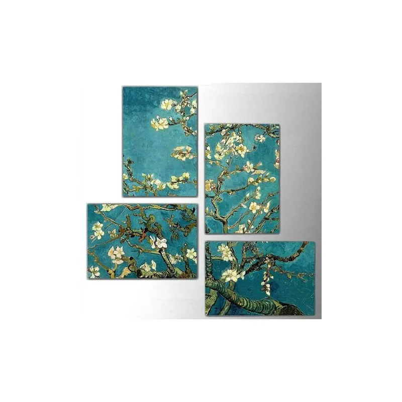 Czteroczęściowy obraz Art Flowers, 76x76 cm Bonami Ostatnia szansa