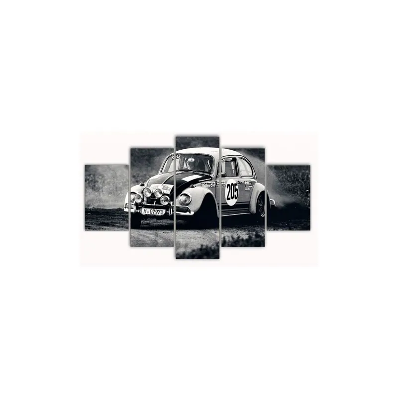 Ostatnia szansa Pięcioczęściowy obraz Old Car, 100x60 cm Bonami