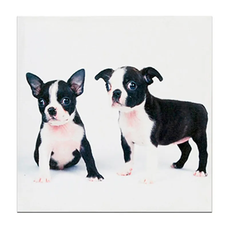 Drewniana tabliczka Little Puppies, 30x30 cm Bonami Do wyczerpania zapasów