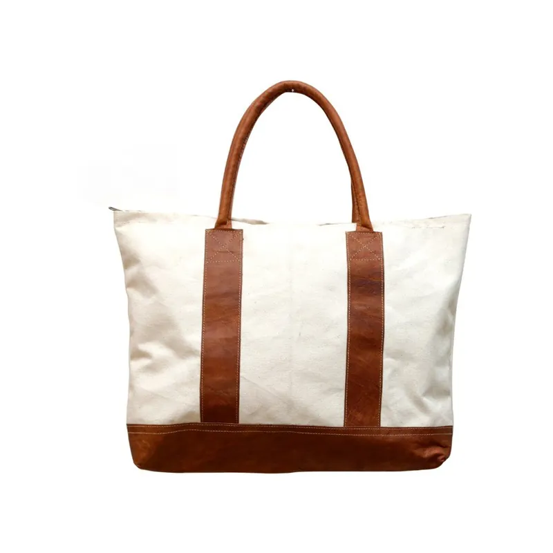 Torebka White and Brown Canvas Bonami Kup teraz