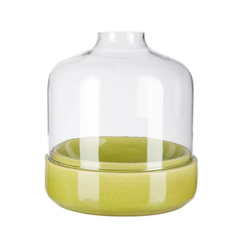 Premium Świecznik Ceramic Green, 27x27x28 cm Bonami