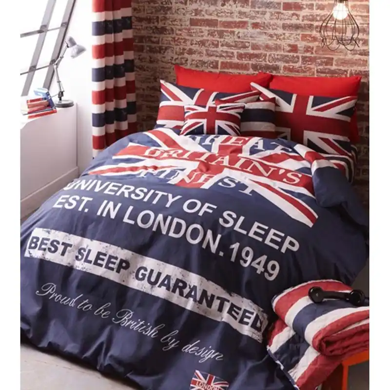 Wyjątkowa oferta Pościel Britain Finest Navy, 200x200 cm Bonami