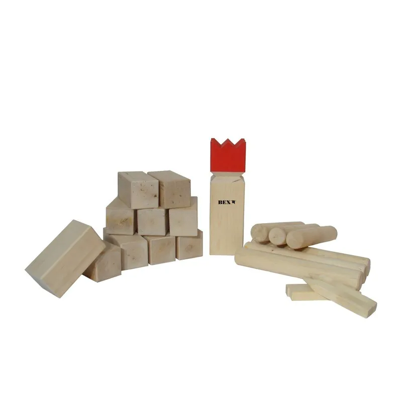 Wysoka jakość Gra ogrodowa dla całej rodziny Kubb Red Oak Bonami