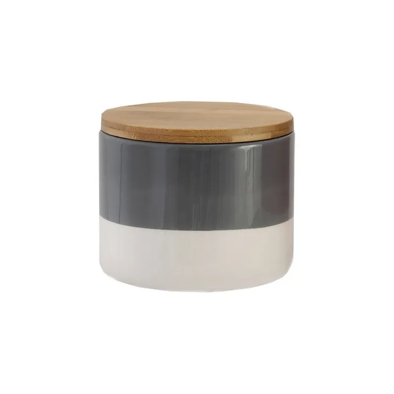 Kup teraz Pojemnik ceramiczny Majken Small Grey/White Bonami