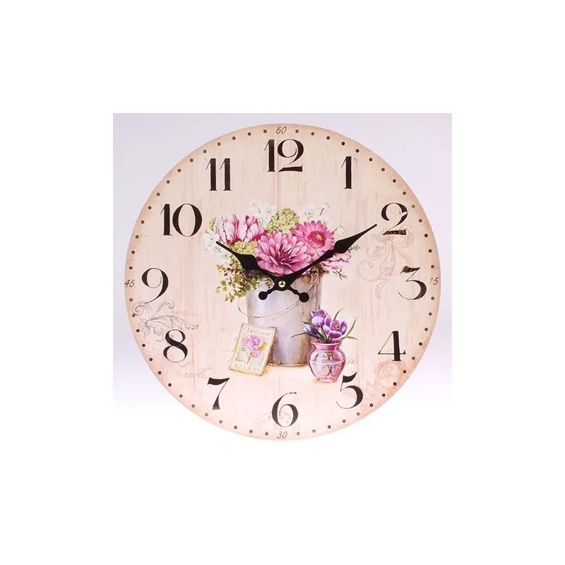 Drewniany zegar Vintage Flowers Bonami Bestseller