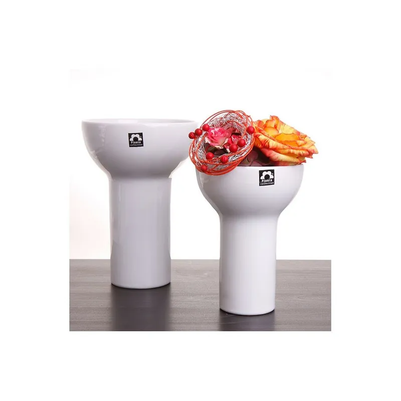 Wazon Odet 25 cm, biały Bonami Taniej