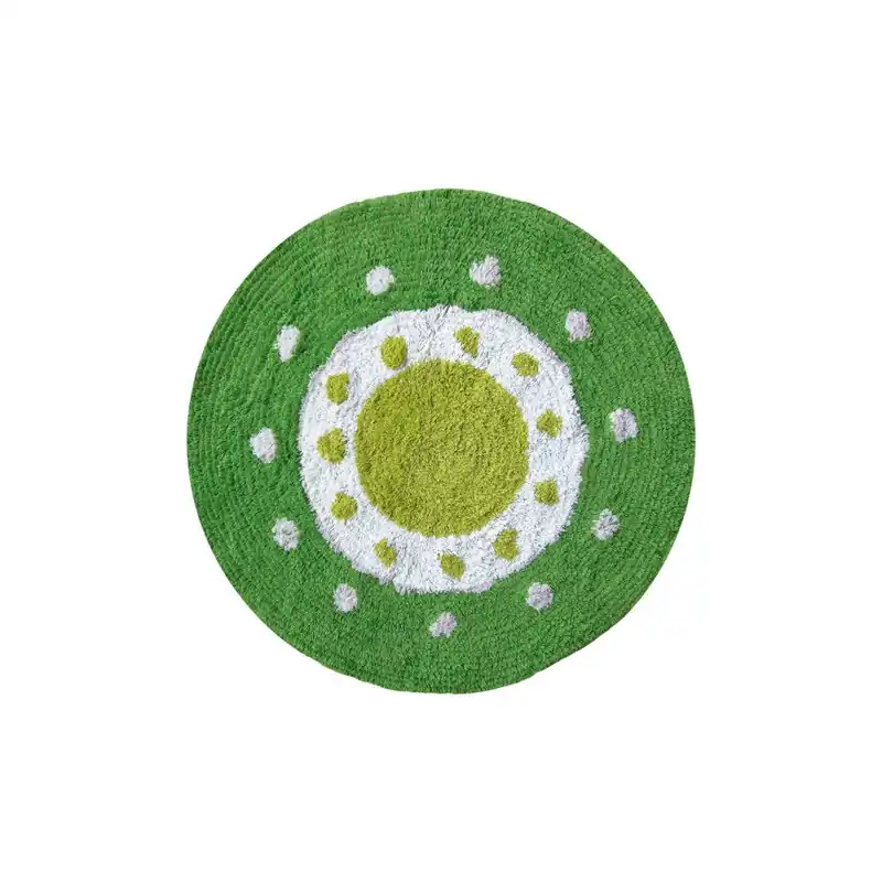 Bezpieczne zakupy Dywanik łazienkowy Cycle Suns Green, 60 cm Bonami