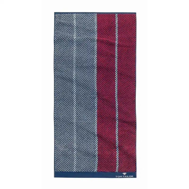 Ekspresowa dostawa Ręcznik Tom Tailor Stripes Red, 90x200 cm Bonami