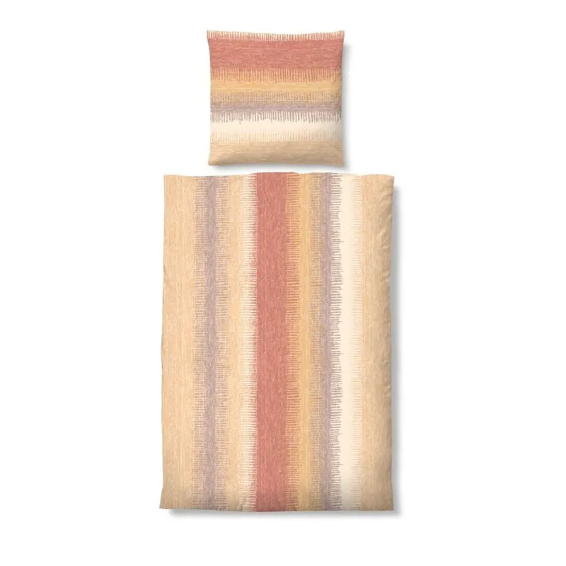Kup online Pościel Biber Komfort Stripe Coral, 155x200 cm Bonami