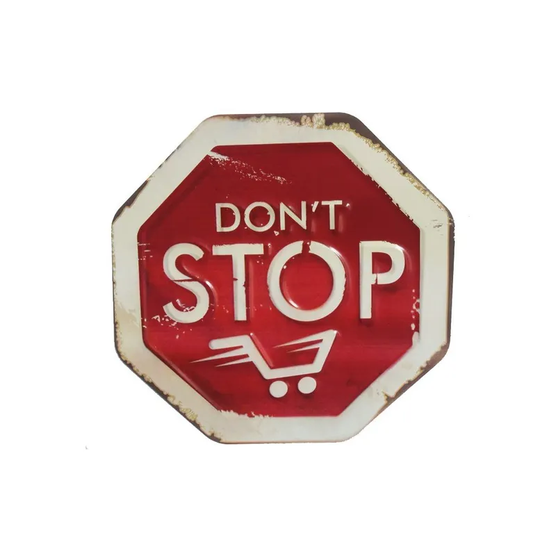 Bezpieczna płatność Tablica na ścianę Don‘t Stop Bonami