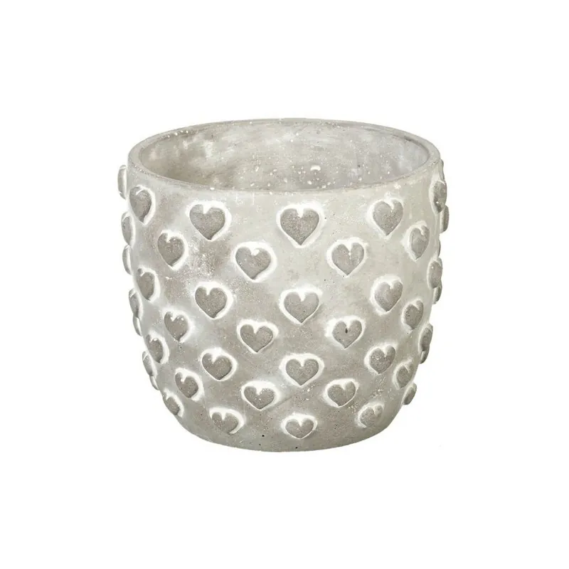 Nowy Doniczka Concrete Hearts, 15x18x18 cm Bonami