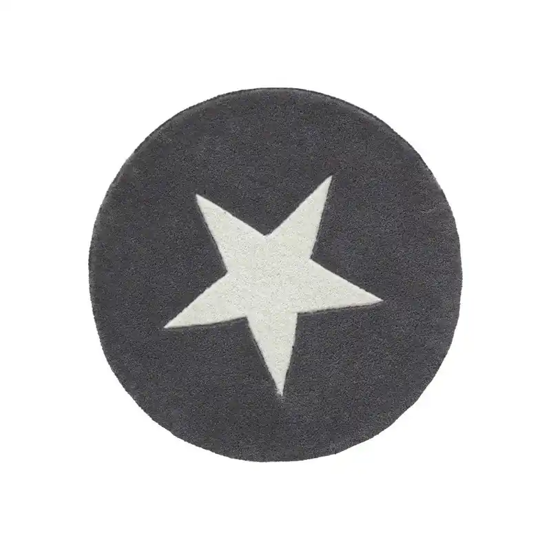 Szary dywan wełniany ręcznie tuftowany Linie Design Star, ⌀ 130 cm Bonami Darmowy zwrot