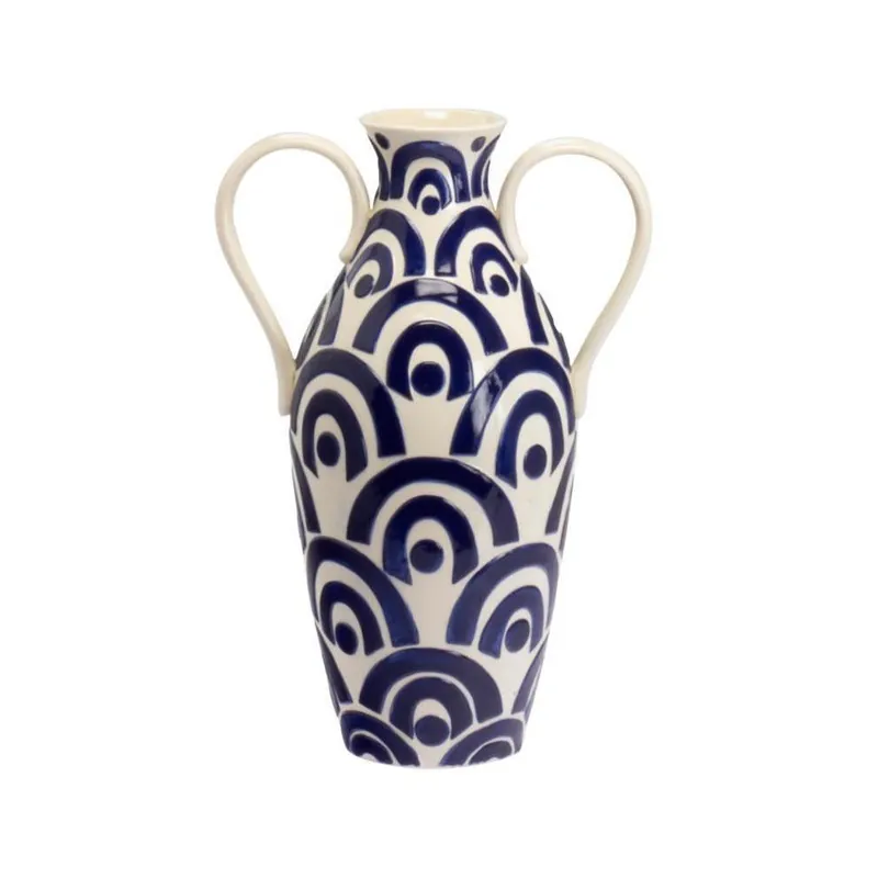 Ceramiczny wazon Blue and White, 40 cm Bonami Nowy