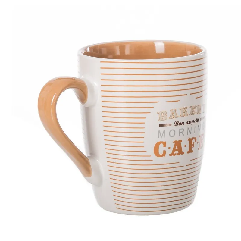 Bezpieczna płatność Beżowo-biały kubek kamionkowy Unimasa Coffee, 350 ml Bonami