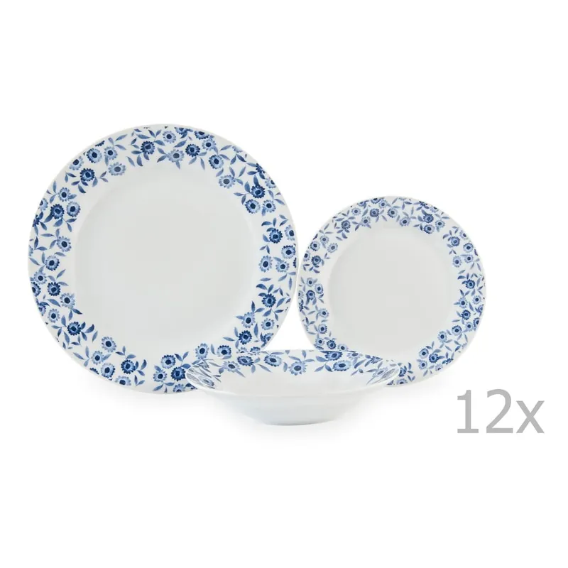 Zamów teraz 12-częściowy zestaw naczyń porcelanowych Sabichi Bramble Bonami