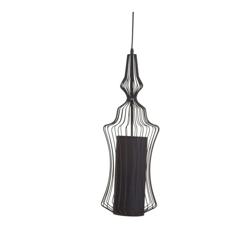 Zniżka Czarna lampa wisząca Mauro Ferretti D Soffito Nero, 22x60 cm Bonami