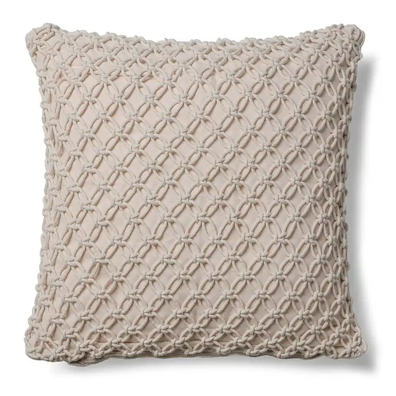 Beżowa poduszka La Forma Macrame, 45x45 cm Bonami Niska cena