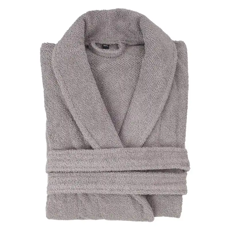 Jasnoszary szlafrok bawełniany Casa Di Bassi, rozm. XS/S Bonami Oferta czasowa