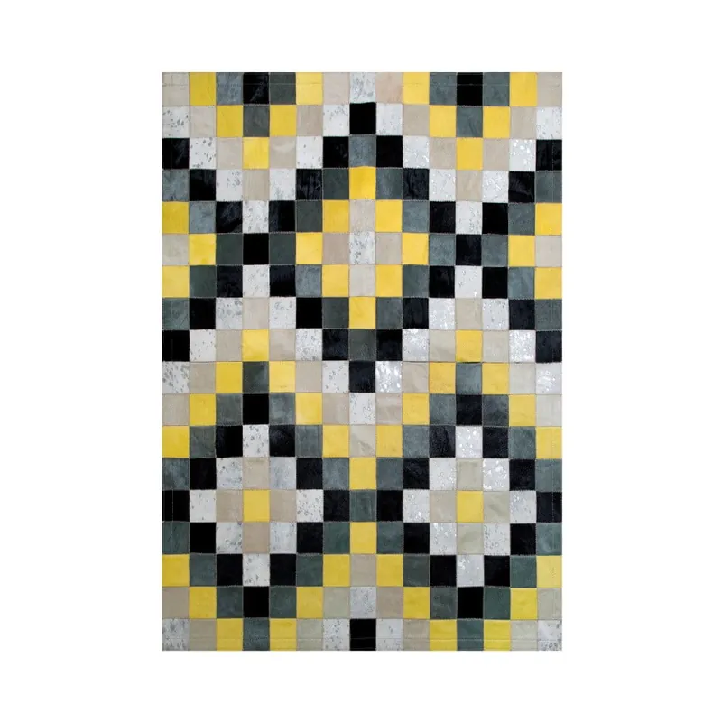 Łatwy zwrot Dywan z prawdziwej skóry Pipsa Mosaic, 180x120 cm Bonami